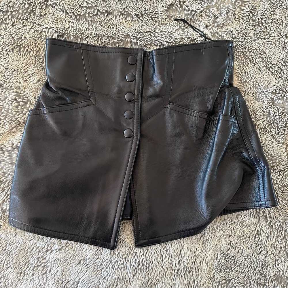 Leather skirt
